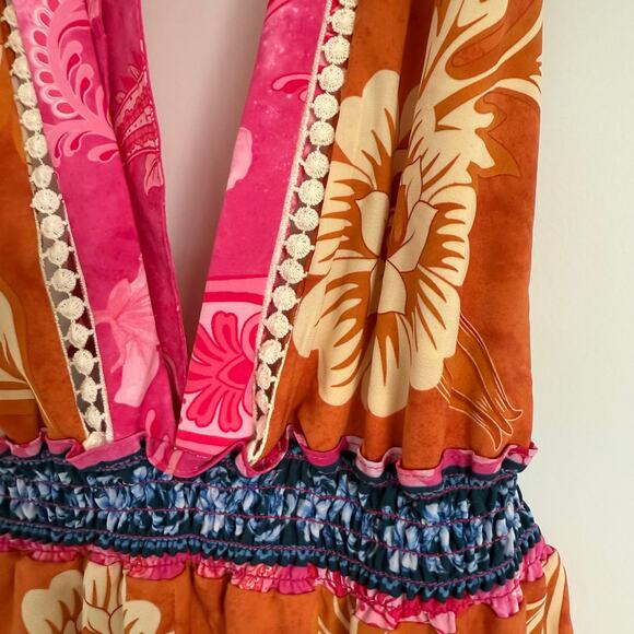 Revolve x Agua Bendita Floral Romper Clark Rioja Size S NWT - Picture 6 of 9